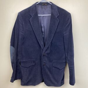 Sheplers‎ sport coat men's 42L blue corduroy VTG western jacket